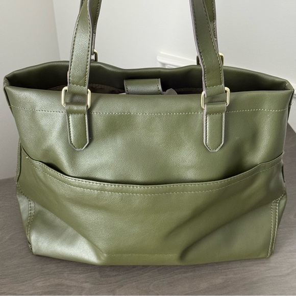 Handbags - Olive Green Handbag, Purse.